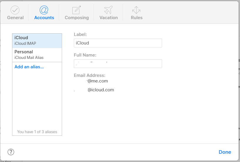 iCloud IMAP Email Address - Apple Community