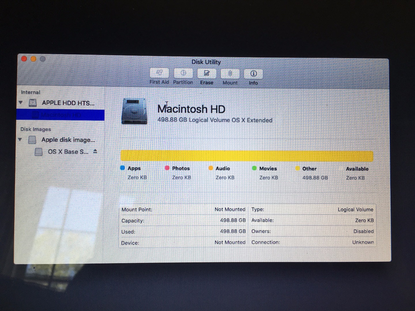 Macbook HD unmounted Apple Community