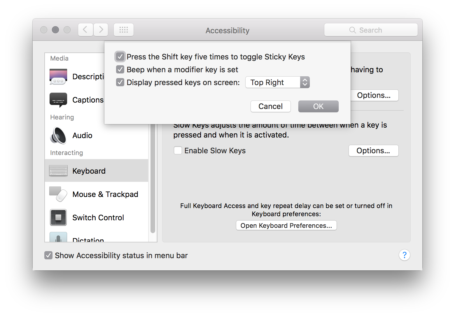 How to Use Sticky Keys? Apple Community