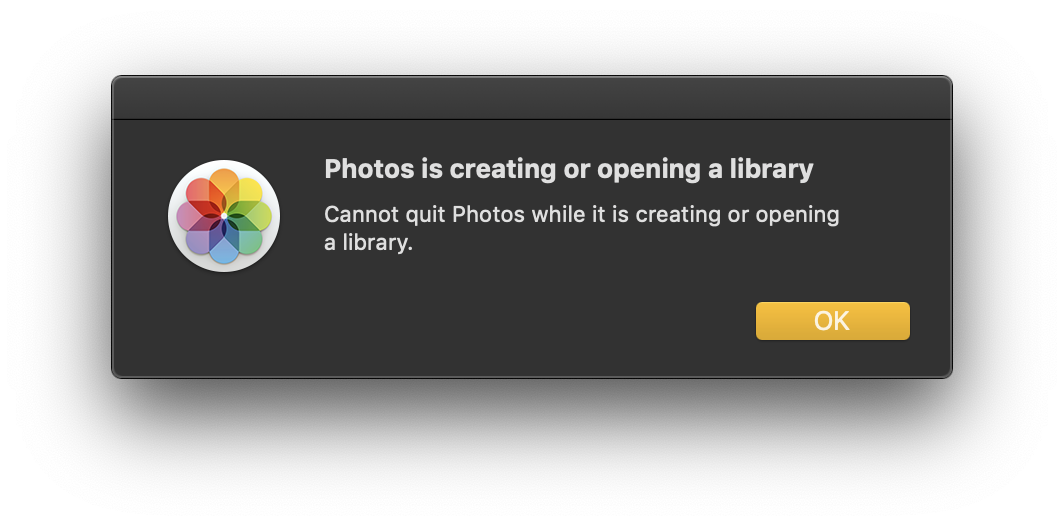 Mac Photos Repairing Library Is Stuck