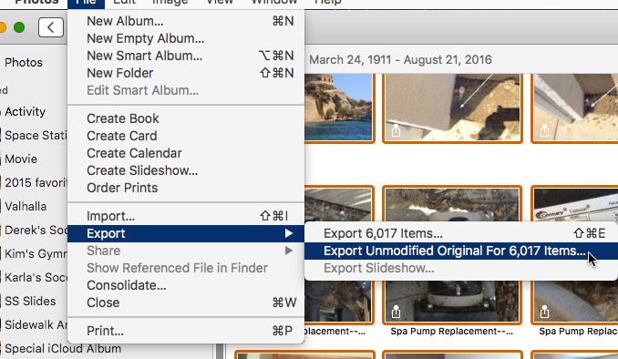 How do you mass export ALL photos? - Apple Community