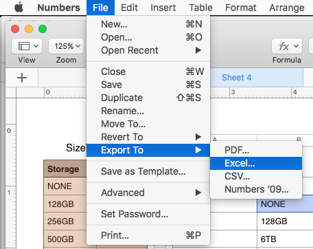 Help to convert numbers file to xls - Apple Community