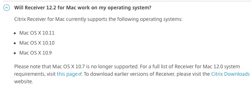 Citrix Receiver For 10.7.5 Mac Osx