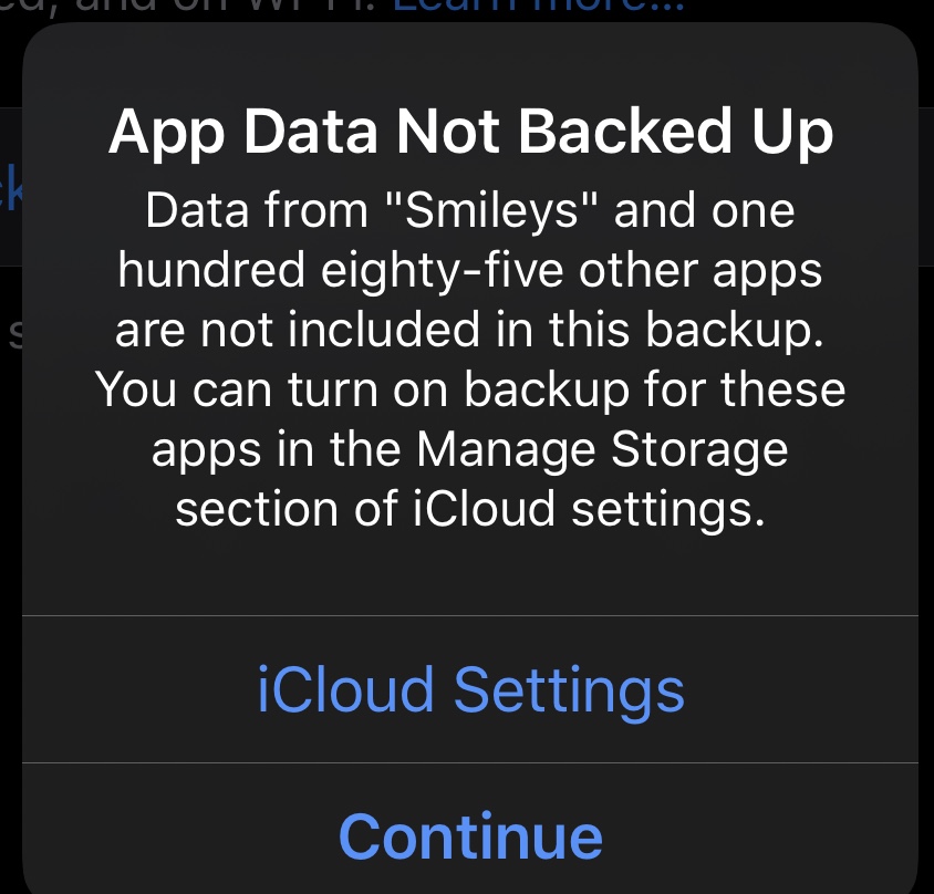 app-data-not-backed-up-message-in-icloud-apple-community