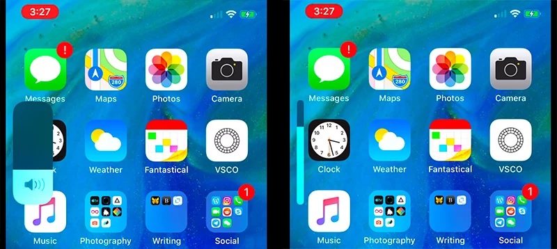 Where is the volume Indicator on iphone 1… - Apple Community