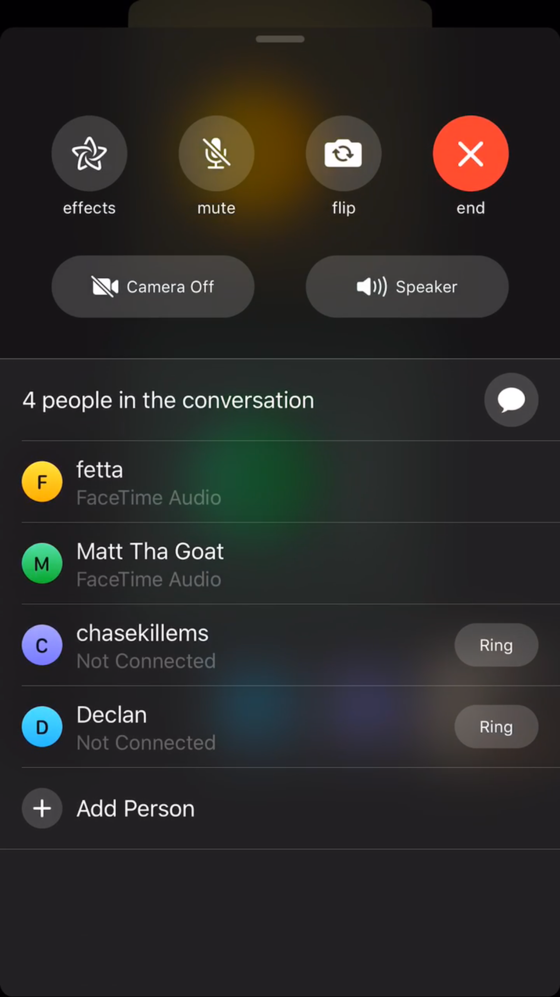Camera Button Missing During Group FaceTi… Apple Community