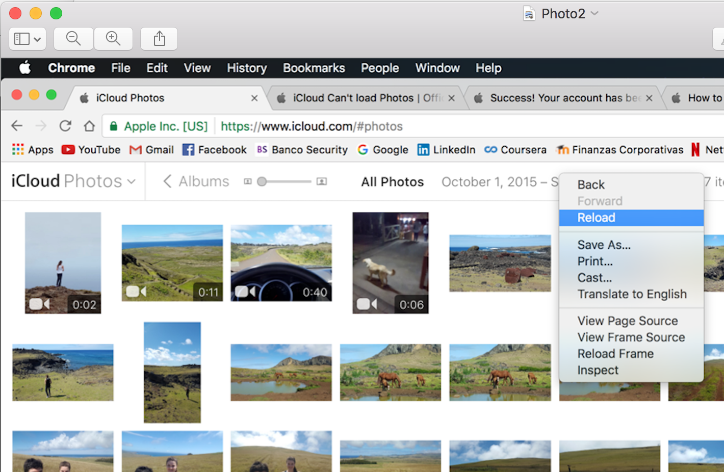 iCloud Can't load Photos Apple Community
