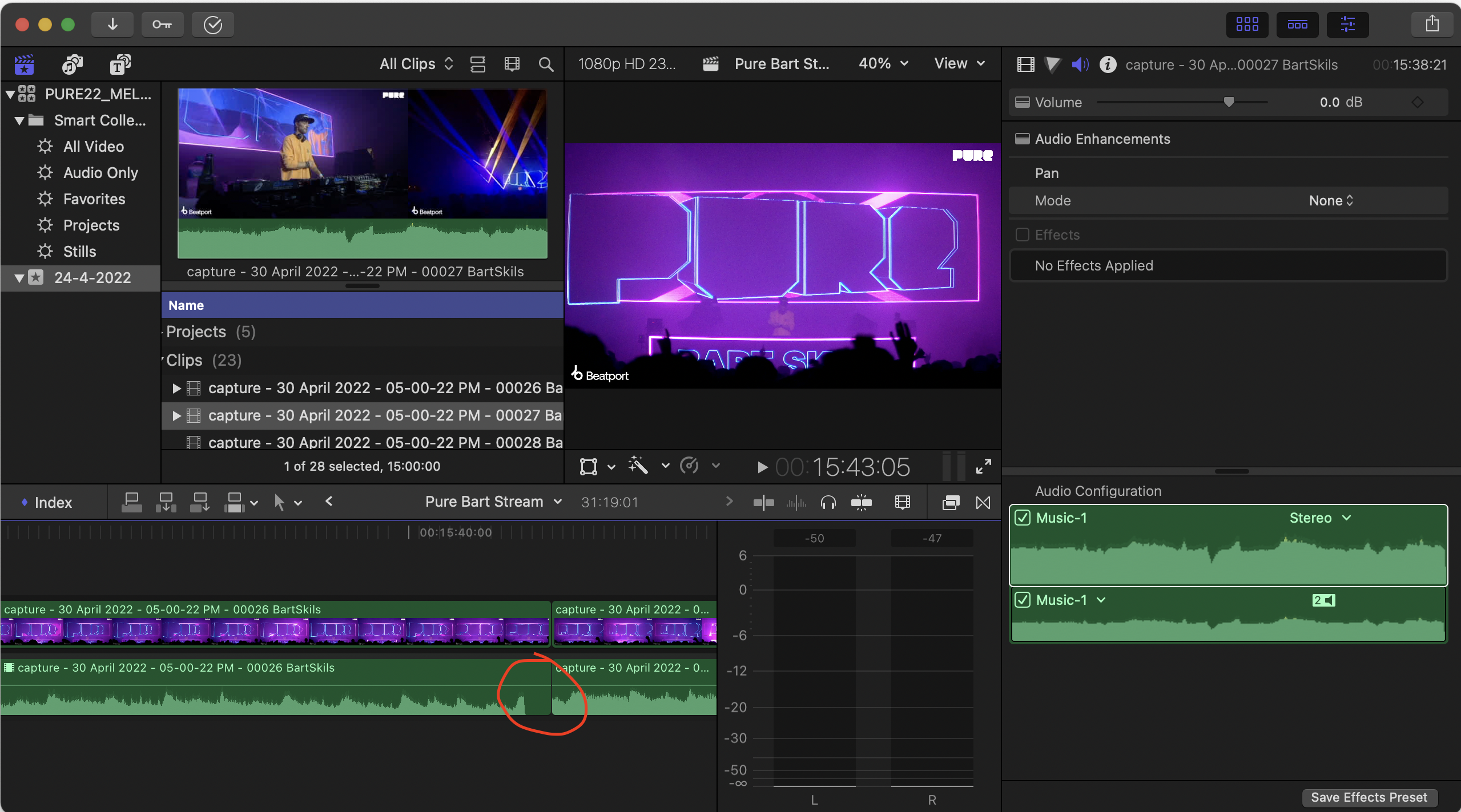 Final Cut Pro cuts audio last split secon… Apple Community