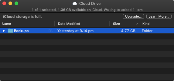 Icloud Drive Has Space But Icloud Says Apple Community