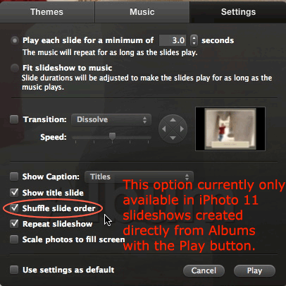 Shuffle Photo Order For Slideshow Mac