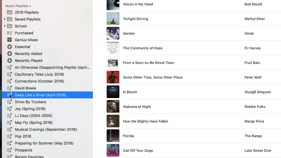 Can't drag a playlist into a folder in iT… - Apple Community