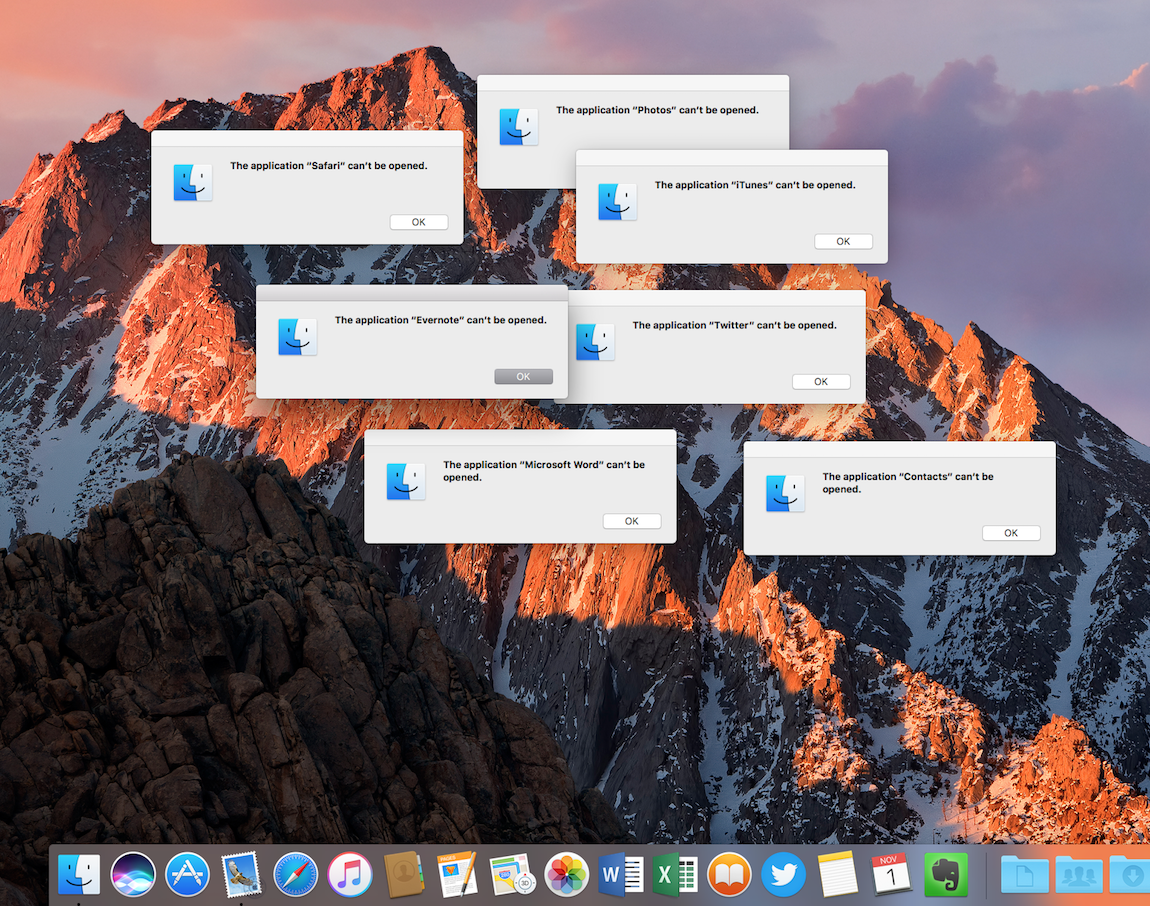 Mac Sierra Apps Not Opening