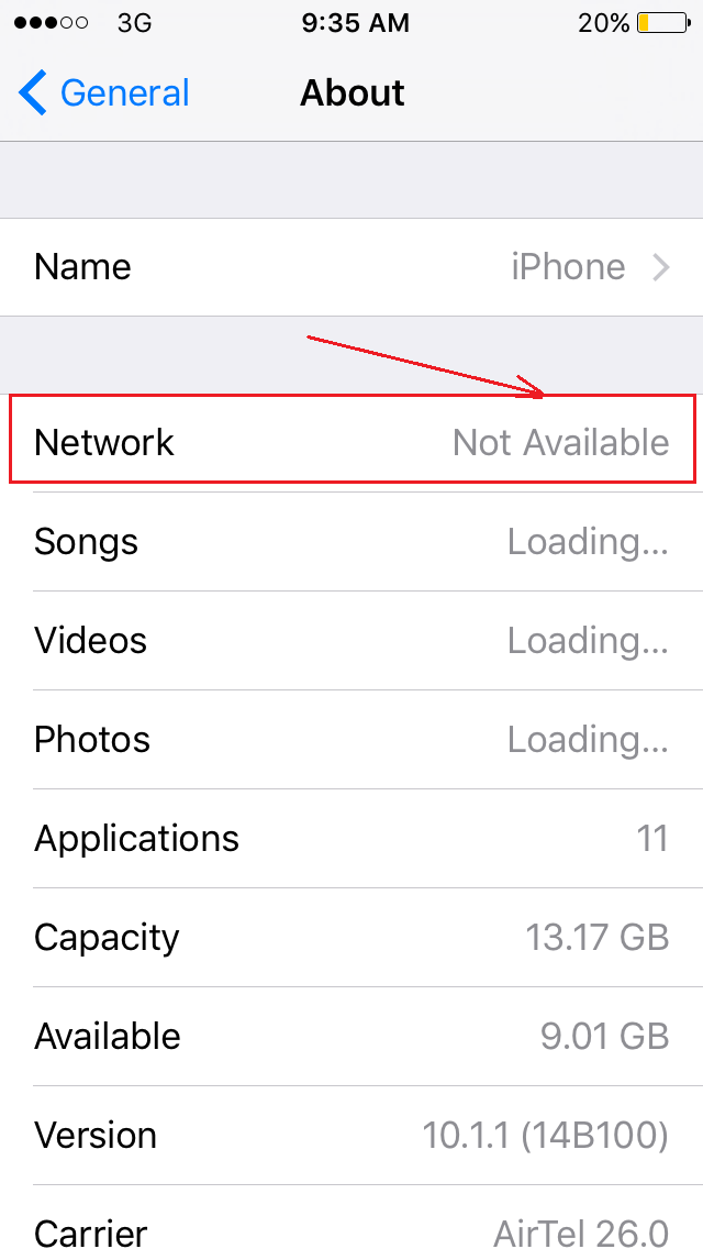 I don't see my carrier name on the status… Apple Community