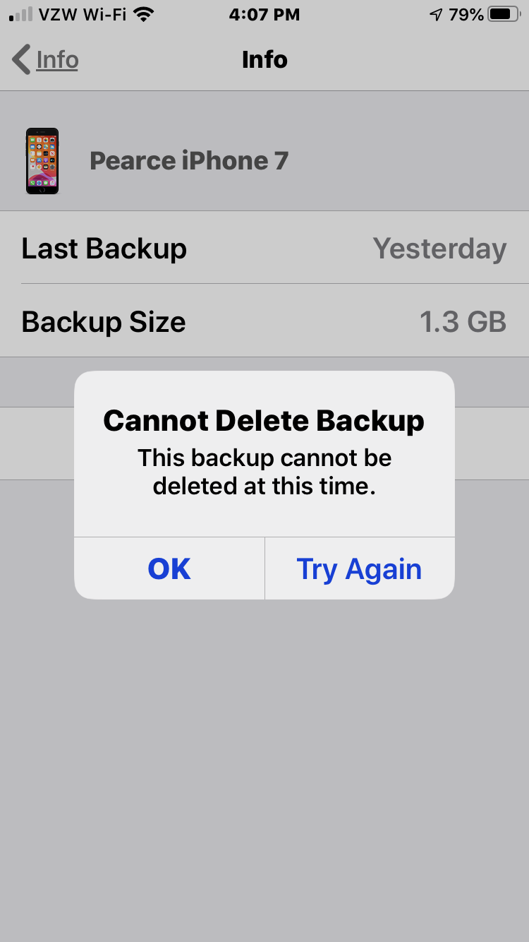 Can I delete iPhone backup and backup again?