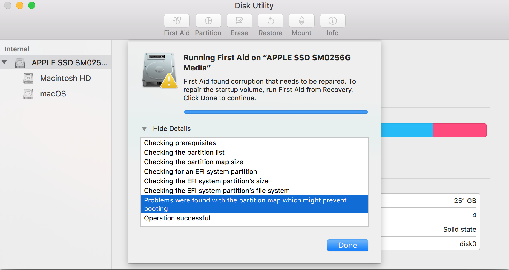 first aid on mac from recovery