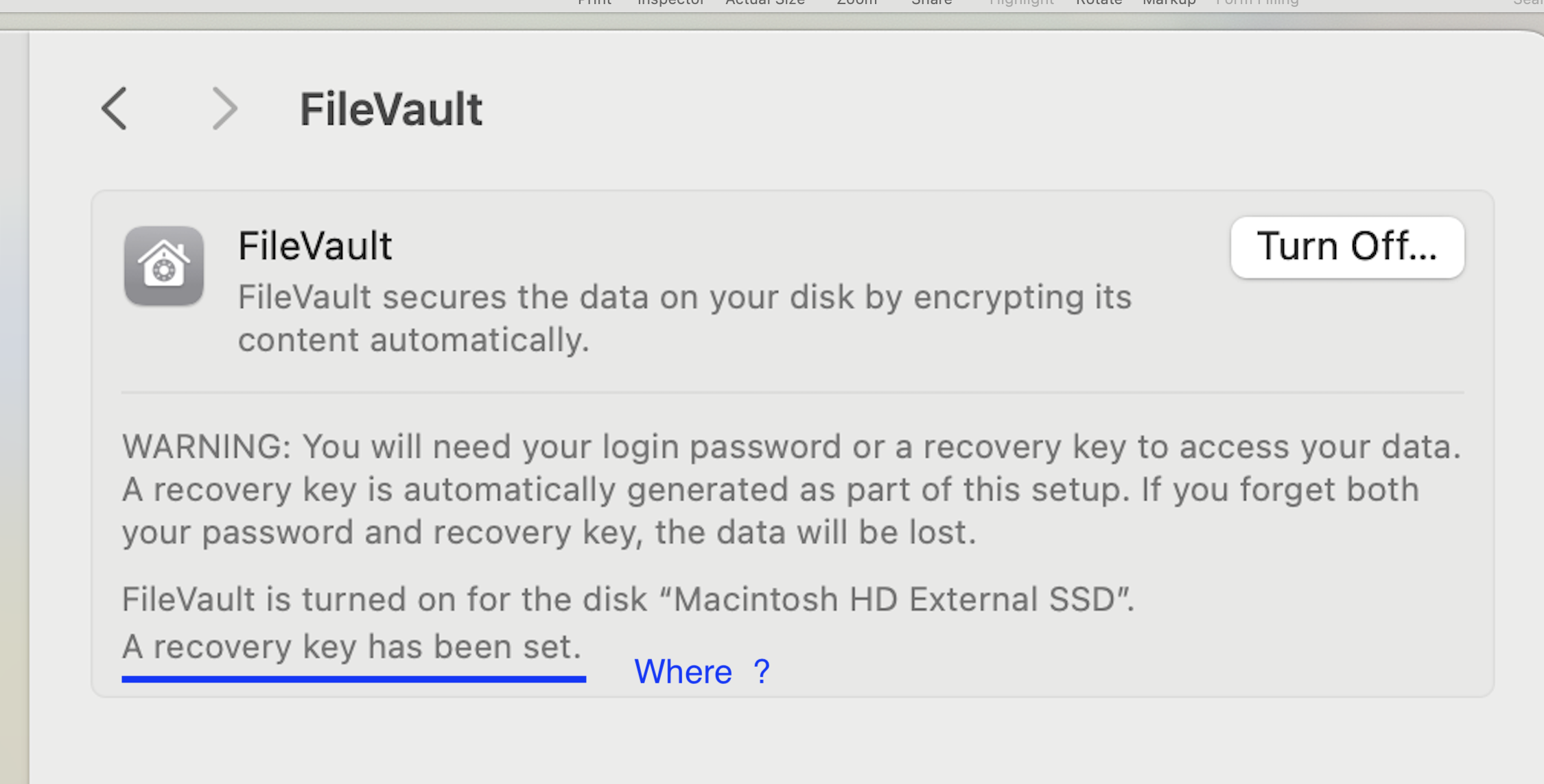 FileVault bug: A recovery key has been set by your company