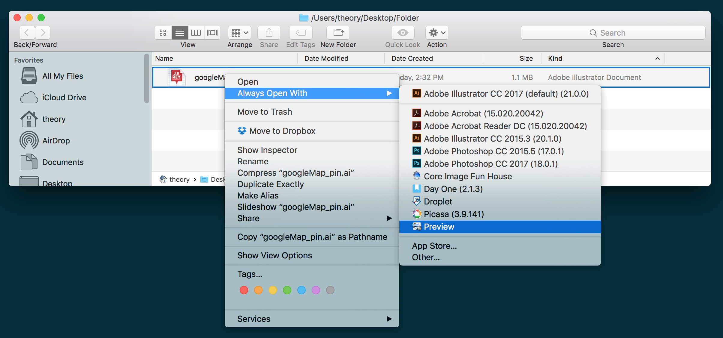 Finder does not display the actual Create… Apple Community