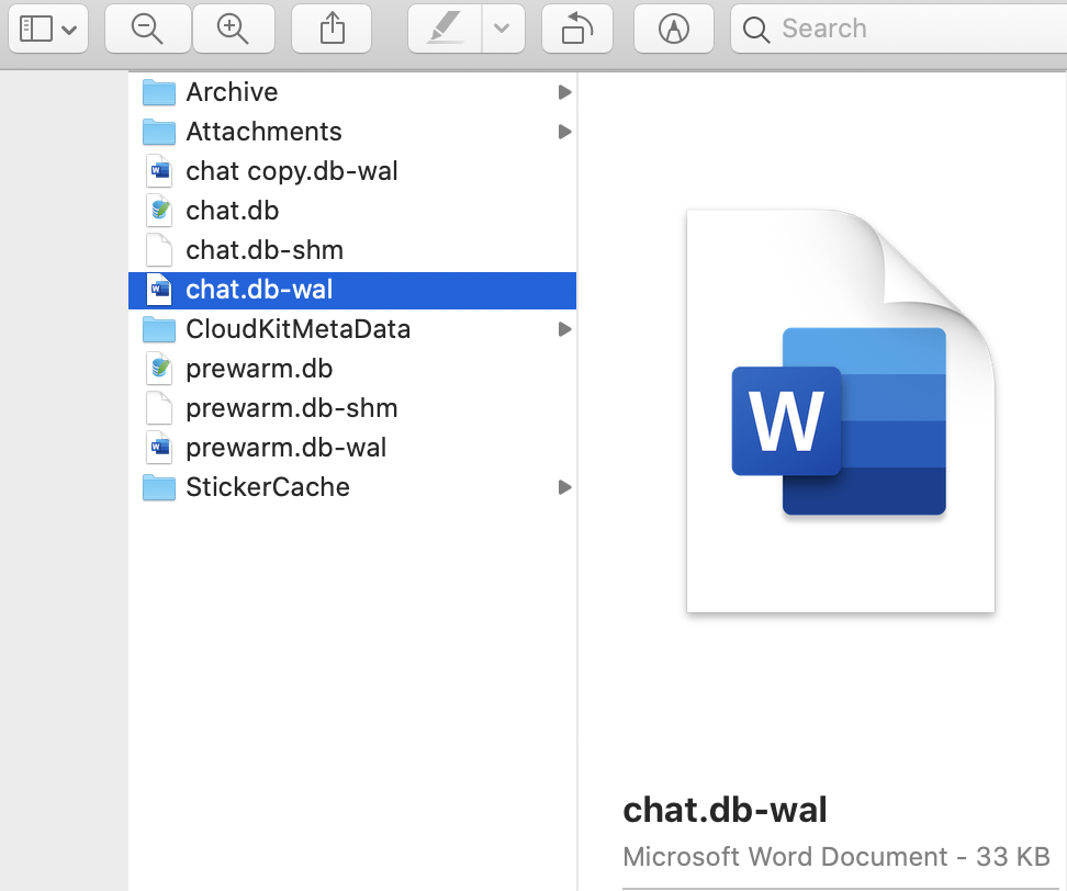 Translating a chat.db-wal File - Apple Community