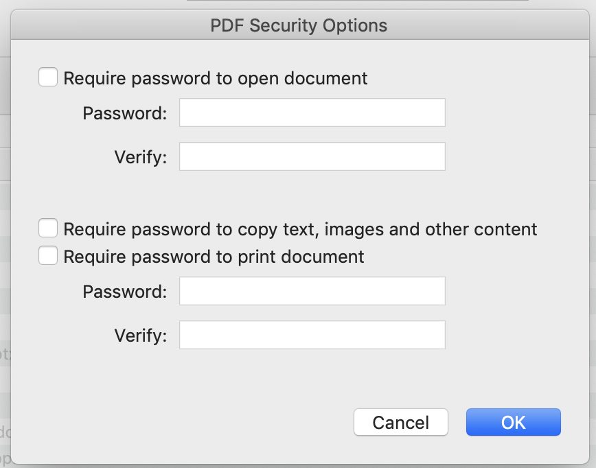 Password docs. Security options. Как объединить изображения в один файл Мак.