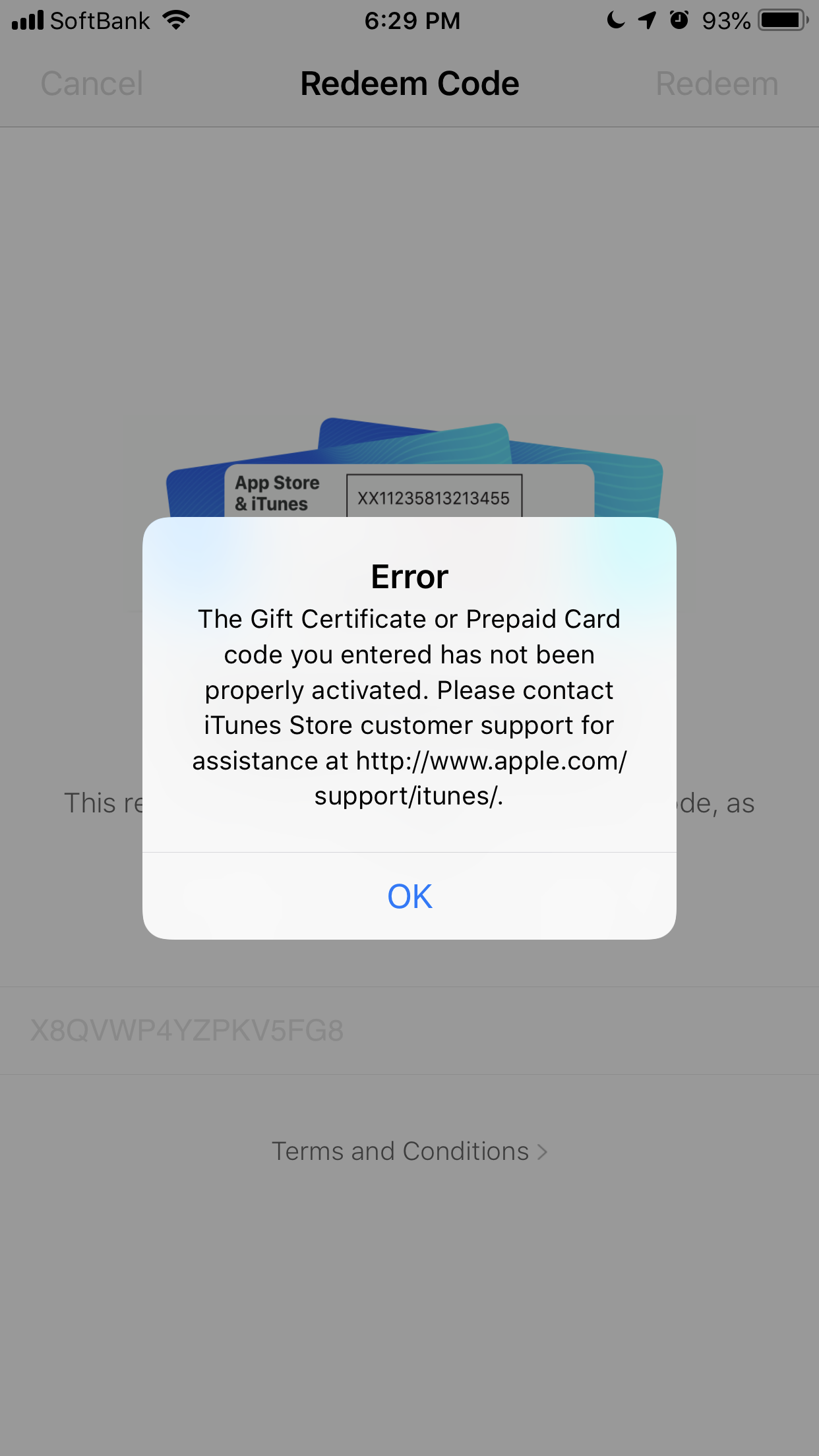 Apple gift card redeem - Apple Community