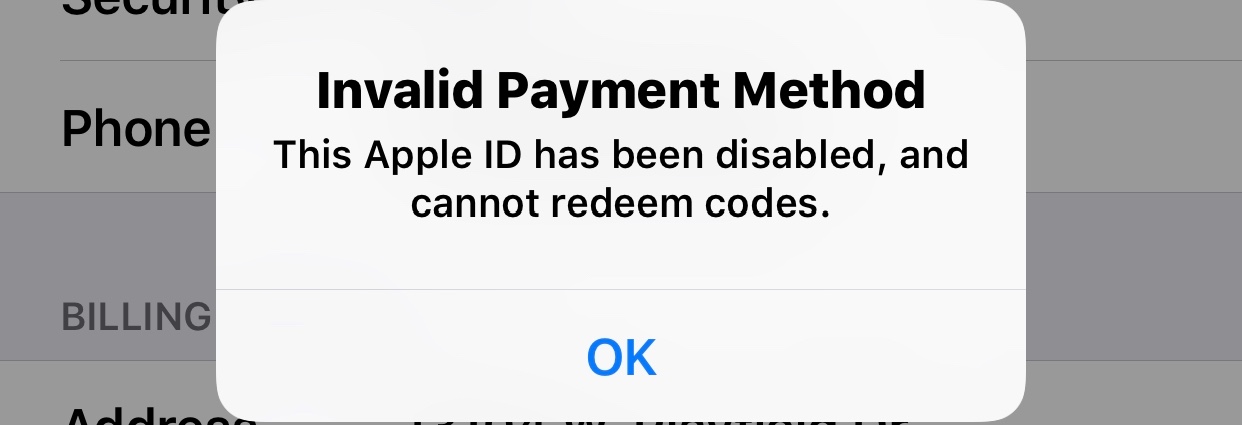 What does This Apple ID has been disabled… - Apple Community