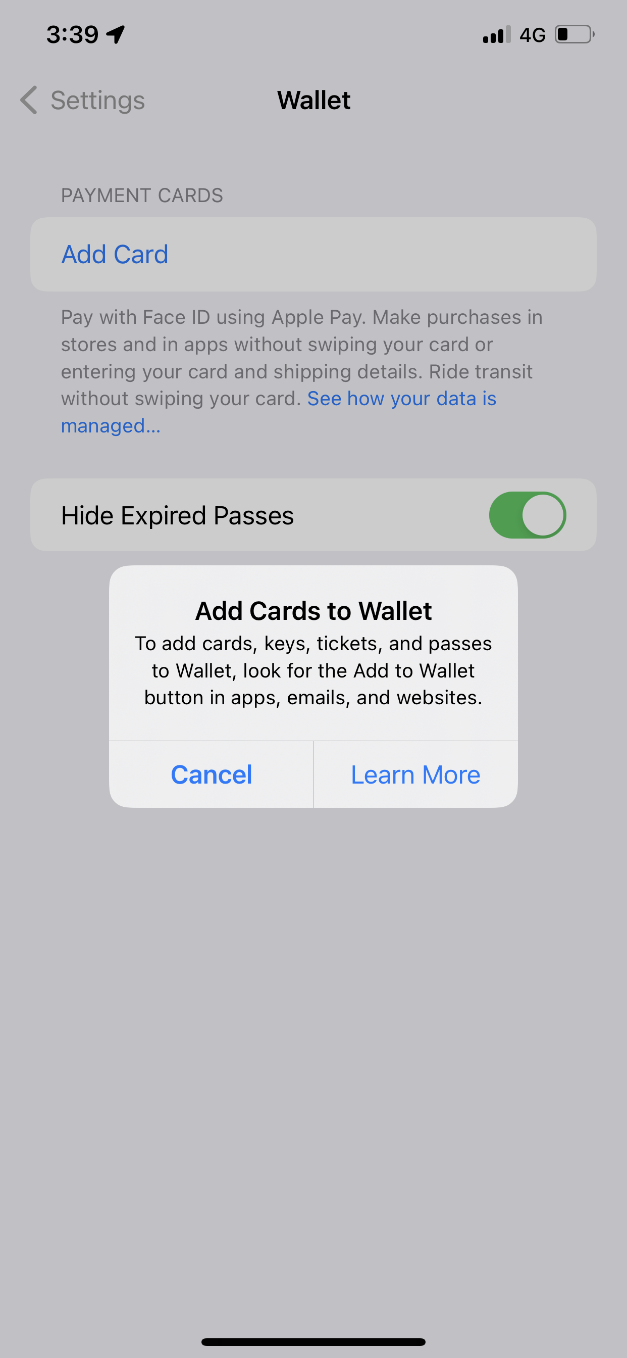 I can’t add my card to wallet Apple Community