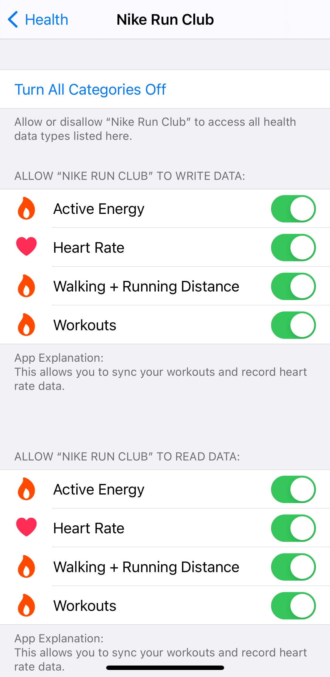 Heart rate in fitness and Nike Run Apps 