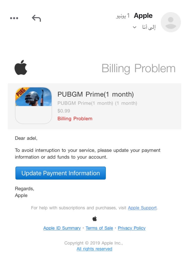 billing problem Apple Community