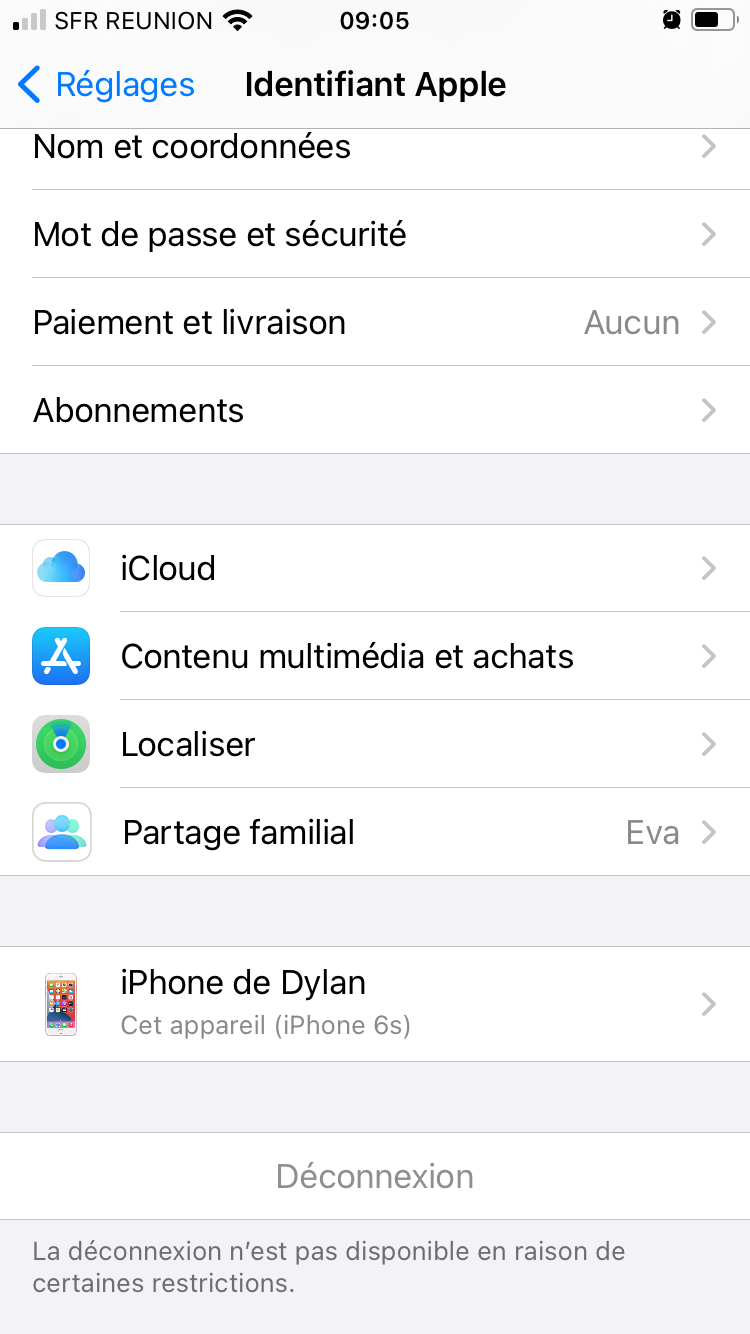 Ne peut pas se déconnecter du compte iClo… - Apple Community