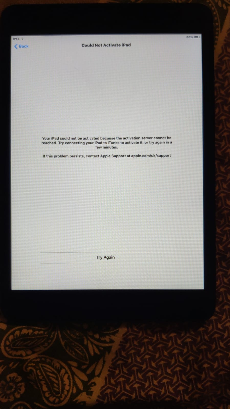 Could Not Activate iPad - Apple Community