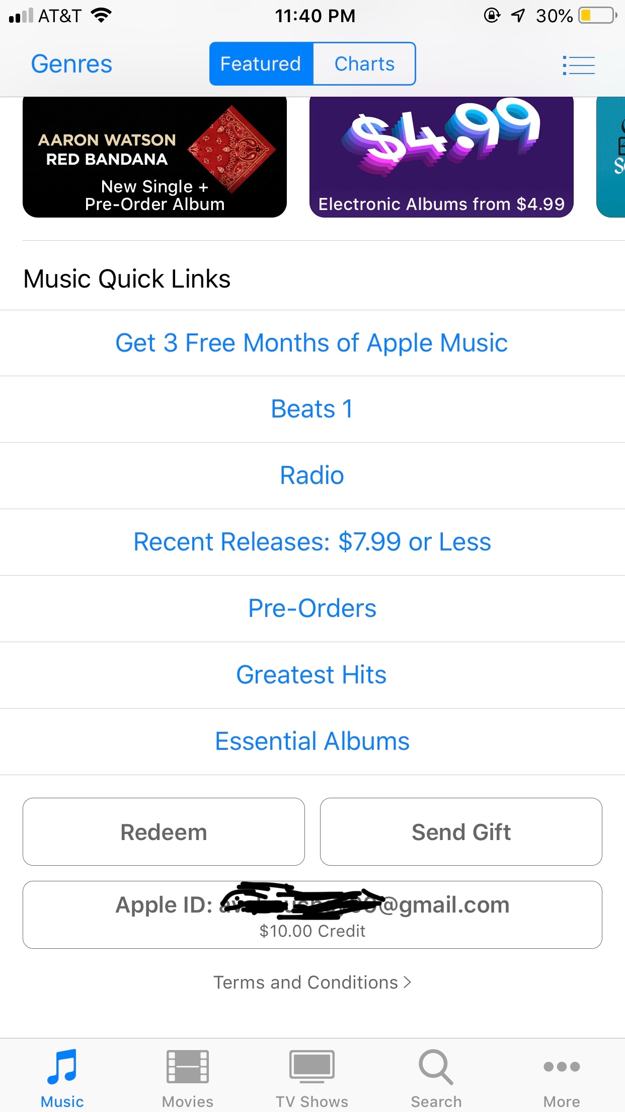 I have $10 credit in my ITunes account bu… - Apple Community