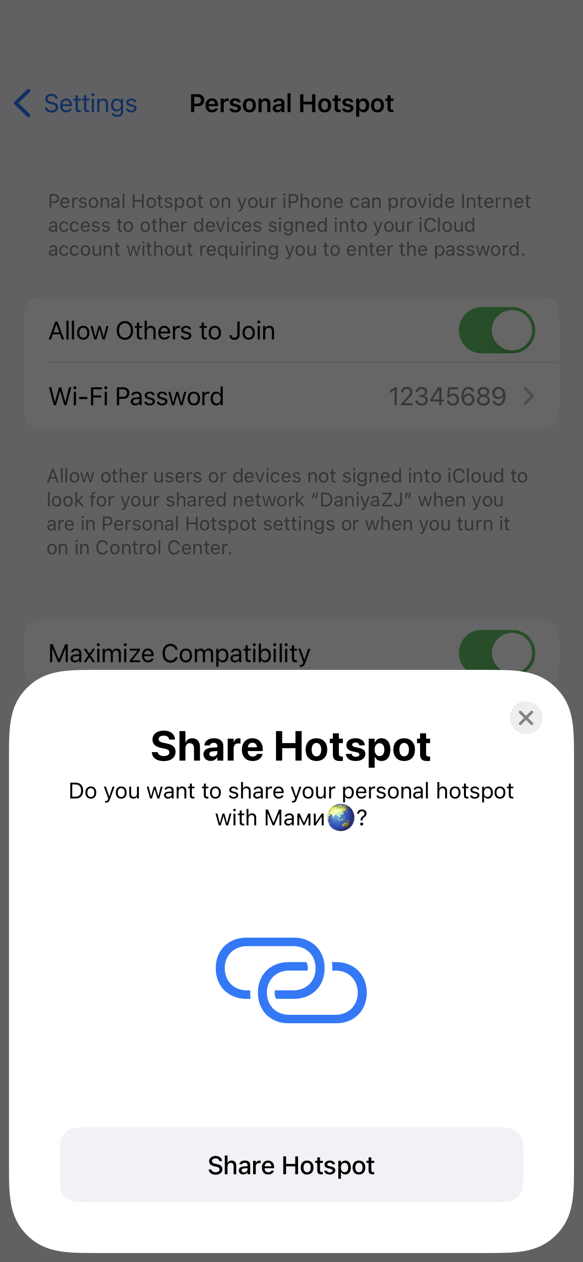 Personal hotspot Apple Community