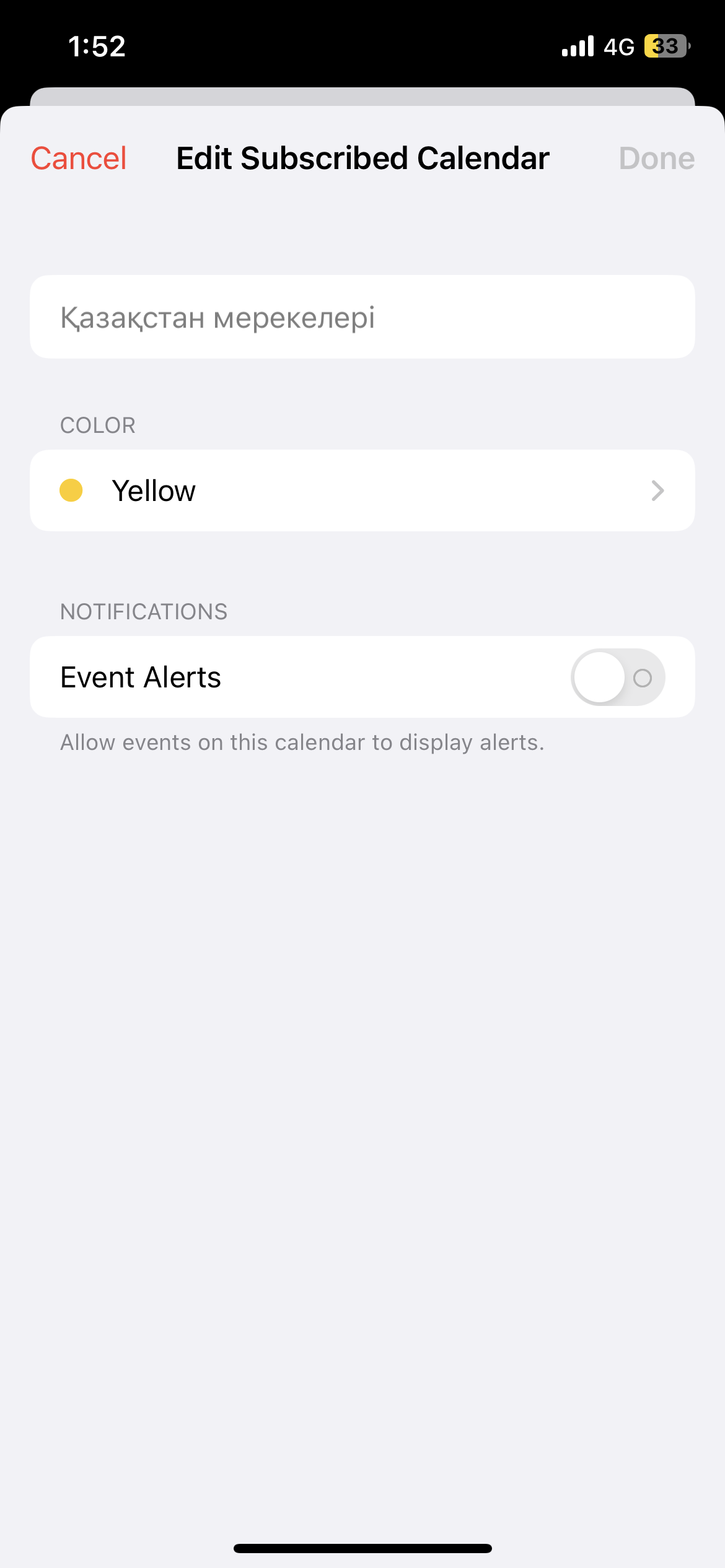 Cannot remove subscribed calendar Apple Community