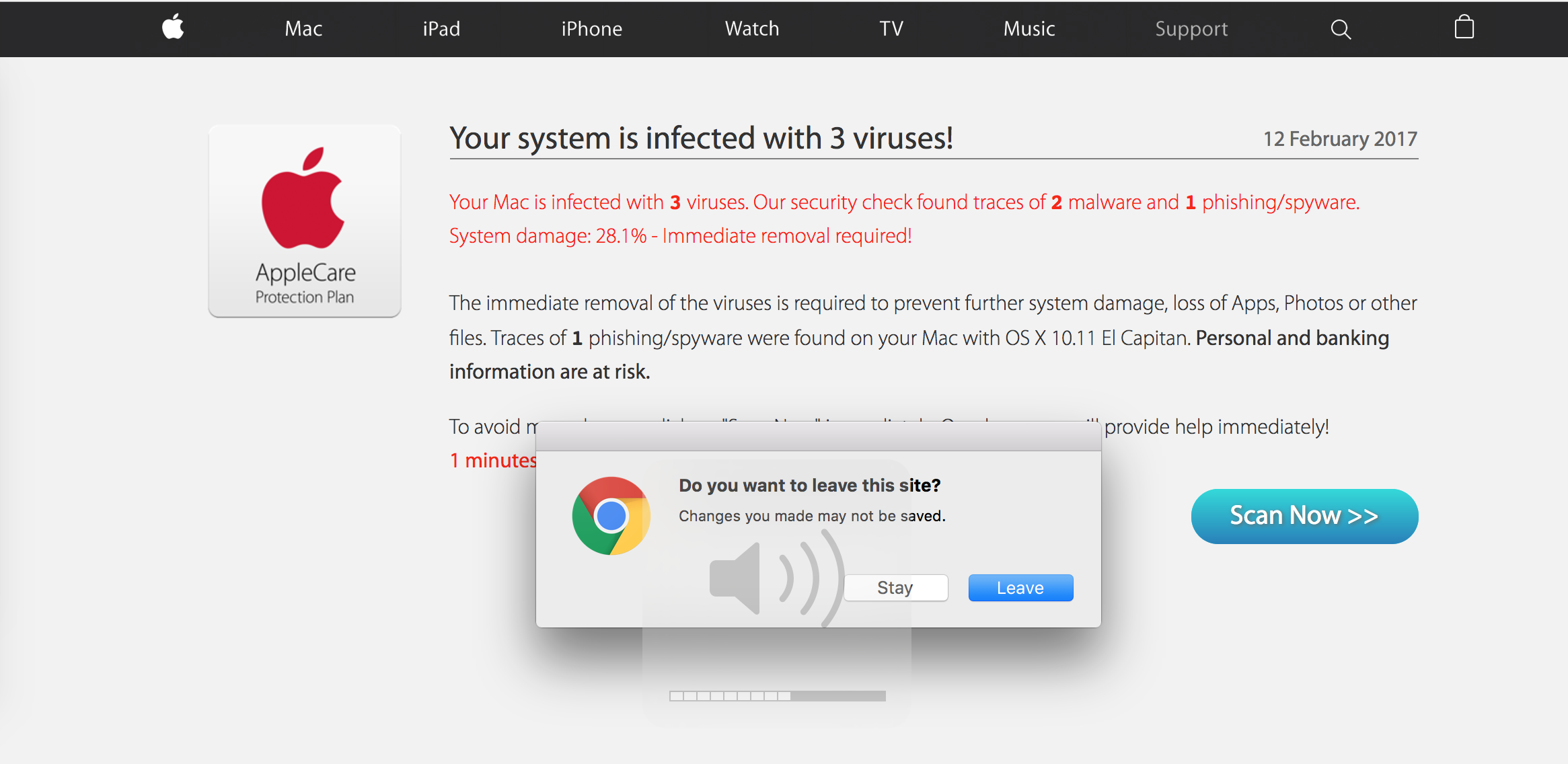 Your system is infected 3 viruses!" - Community