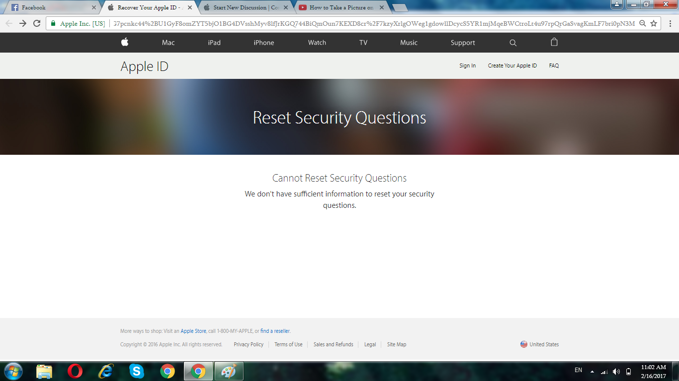 Reset Security Questions Cannot Reset Sec - Apple Community