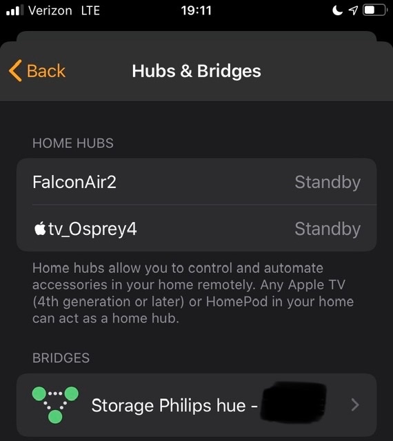 iPhone showing home hub on standby Apple Community