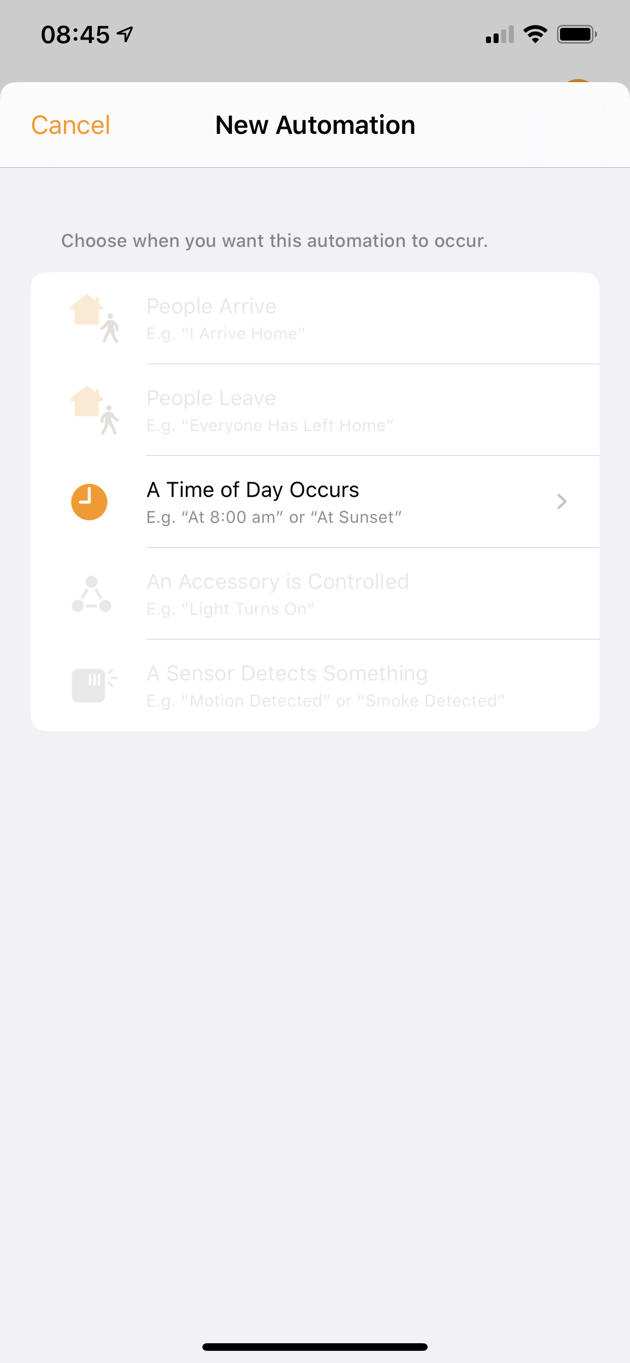 Home automation, people arrive Apple Community