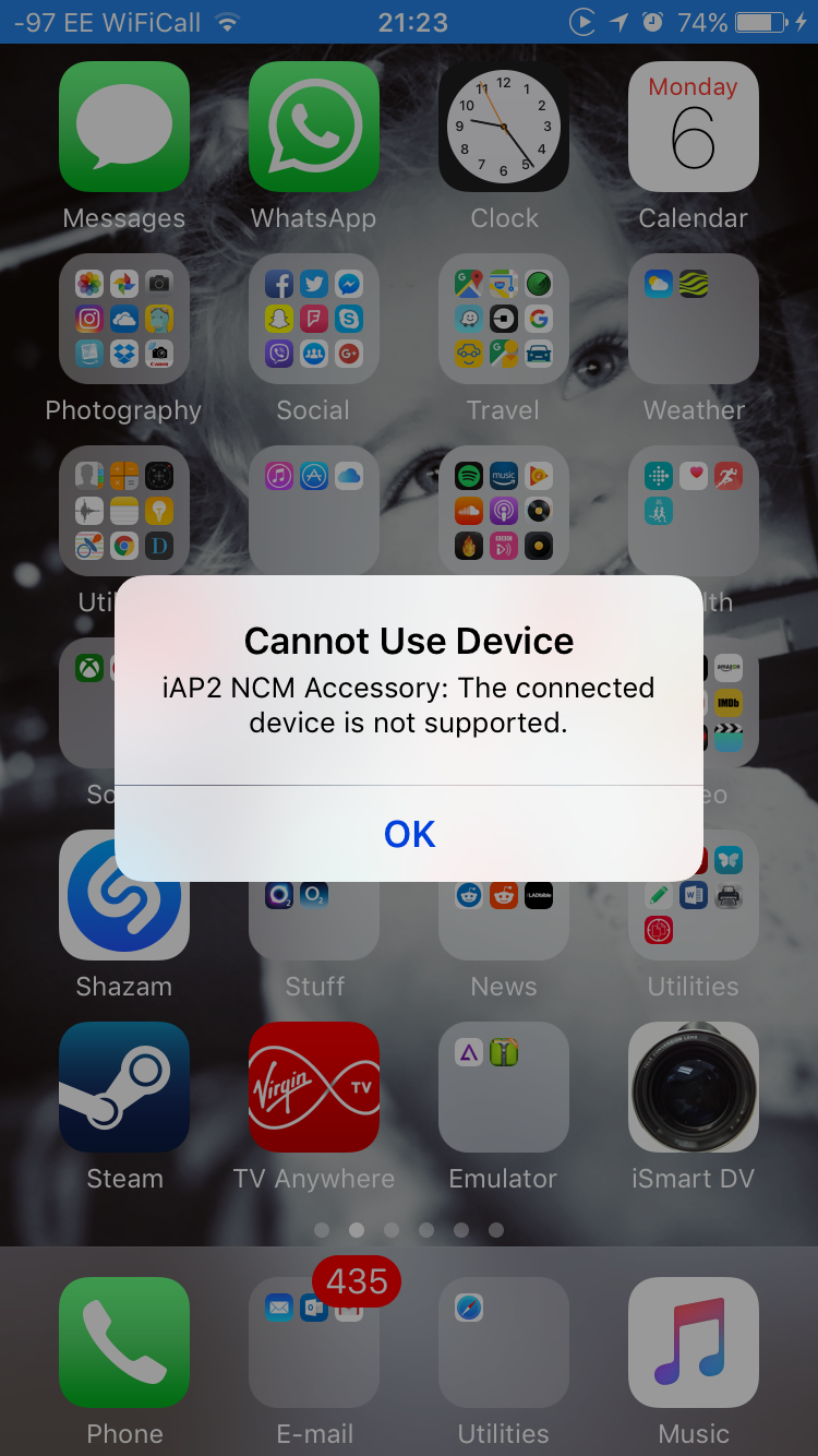 Device not supported
