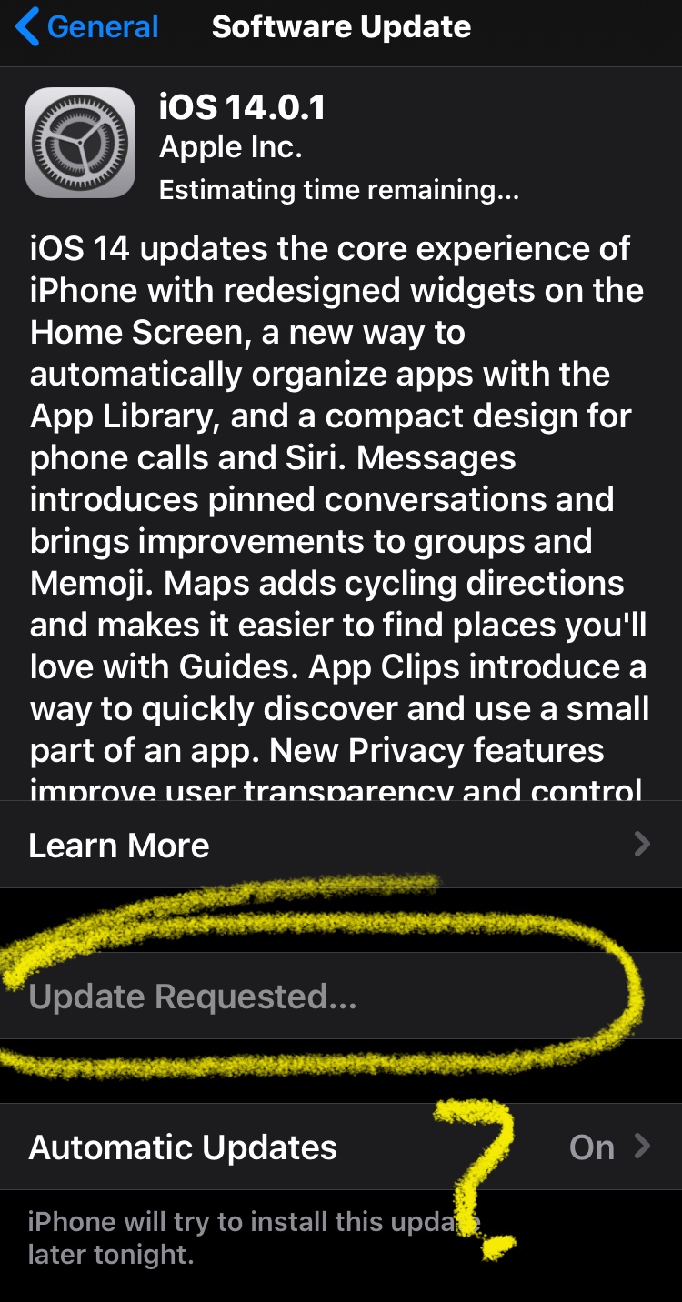 Why I my phone not updating but saying it… Apple Community