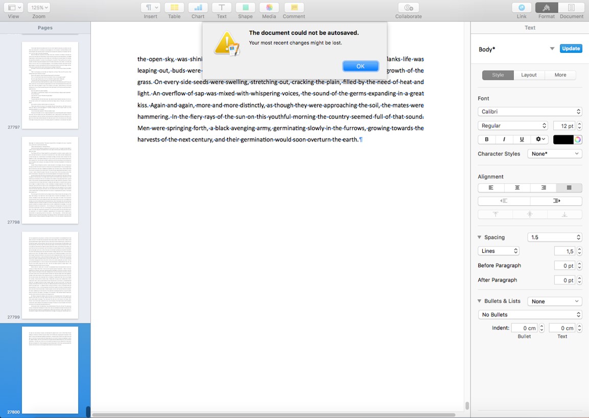 Pages unable to save/autosave Apple Community
