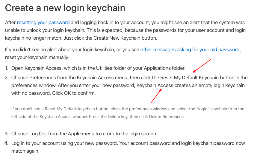 macOS Sierra A keychain cannot be found Apple Community