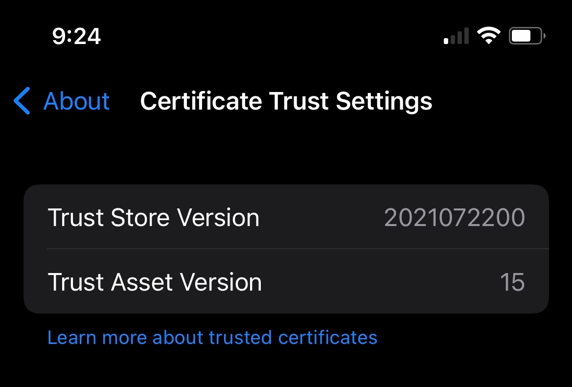 How do you trust a certificate Apple Community