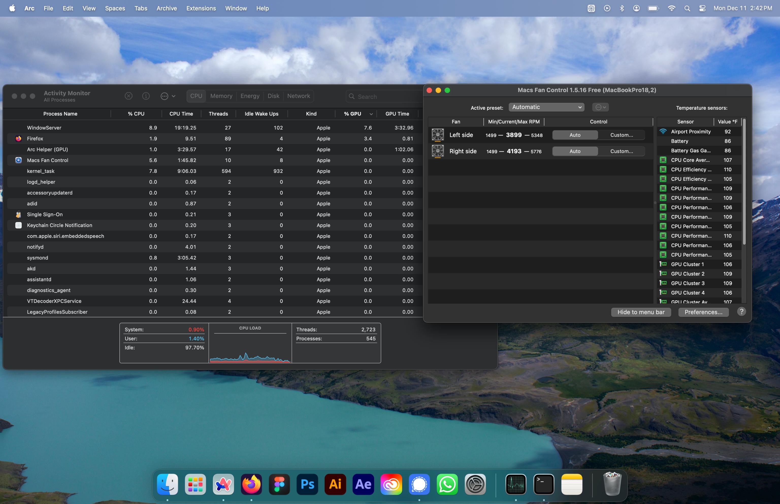 Macbook M1 Pro Fans running constantly at… Apple Community