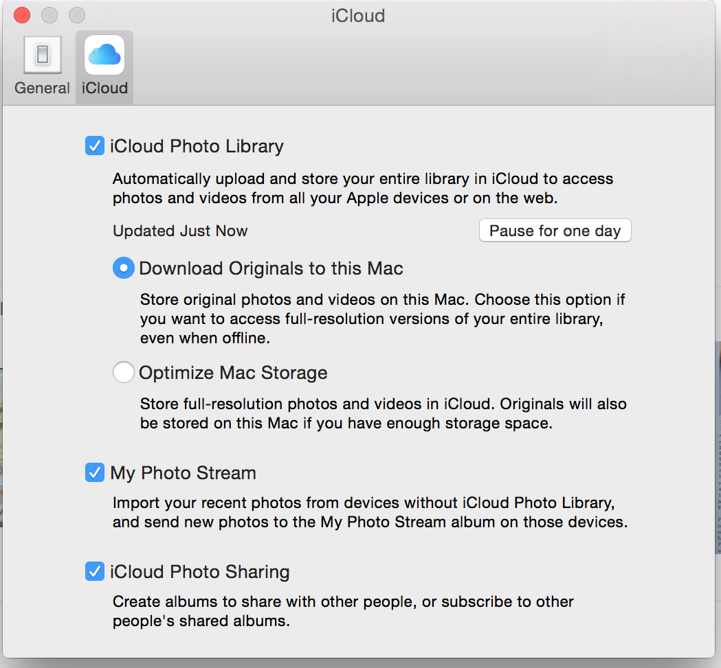 Macos фото icloud