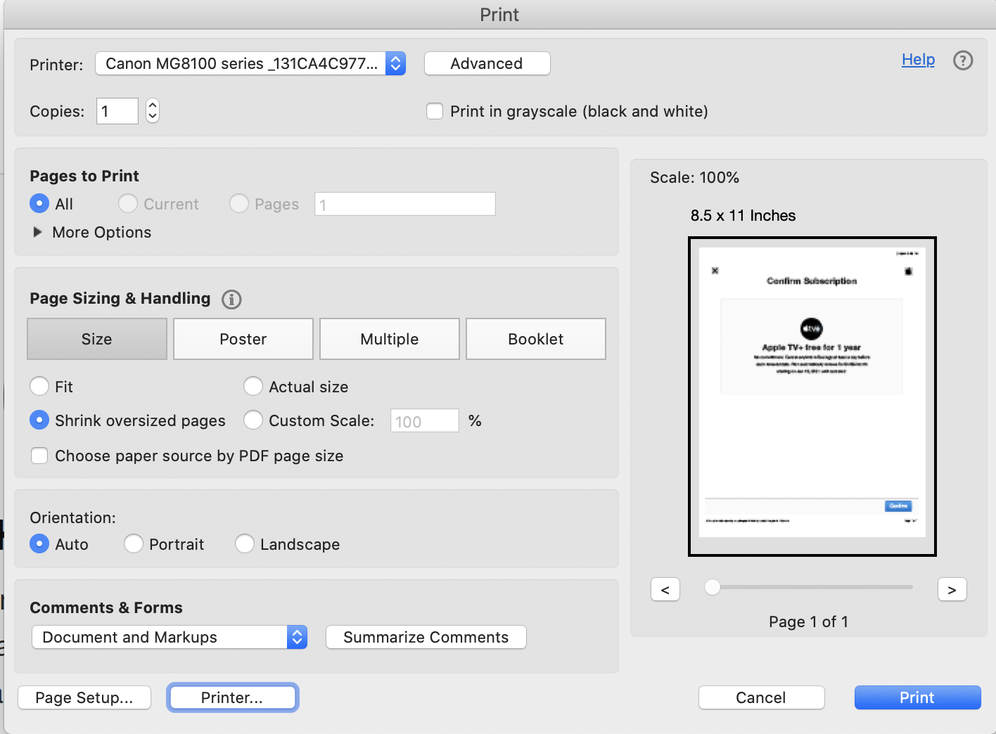 Double Sided Printing Grey out When Print Apple Community