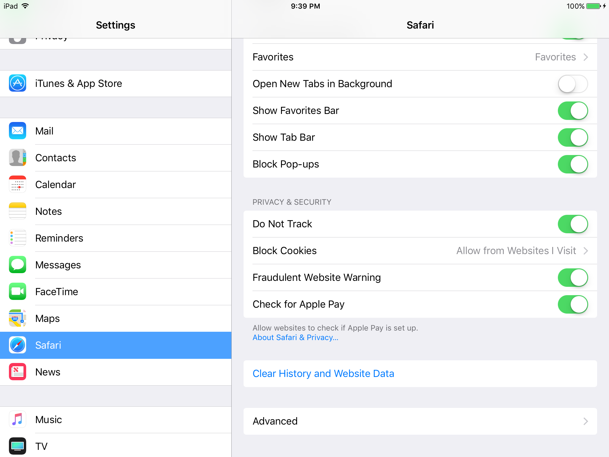 How To Enable: Clear History and Website … - Apple Community