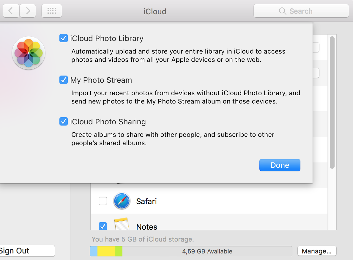 Icloud на маке