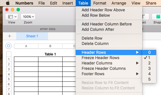 Why is Numbers column A defaulted to bold? - Apple Community