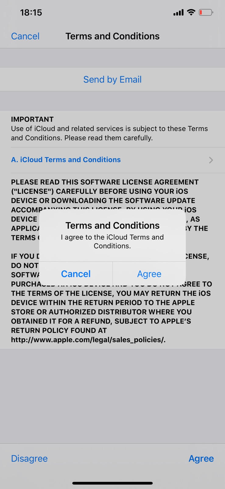 Can't Accept Terms And Conditions For Icl… - Apple Community