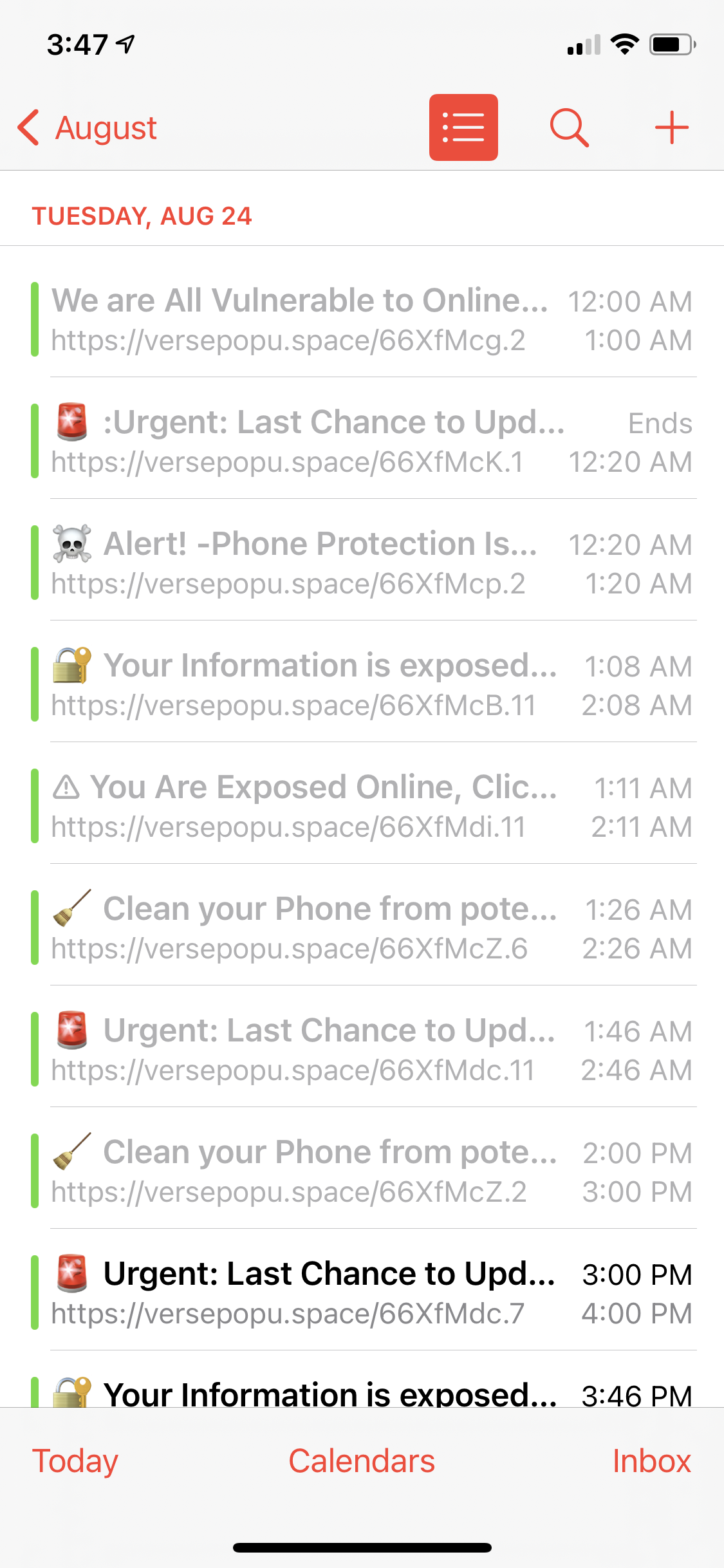 Weird calendar notifications claim my inf… Apple Community